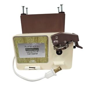 Vintage Kenmore‎ PowerPierce Automatic Shut Off Cabinet or Wall Mount Can Opener